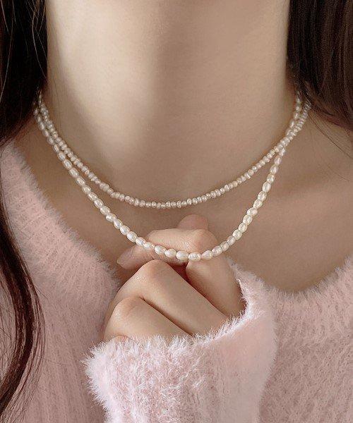 Silver 925 Dress 담수 진주 목걸이