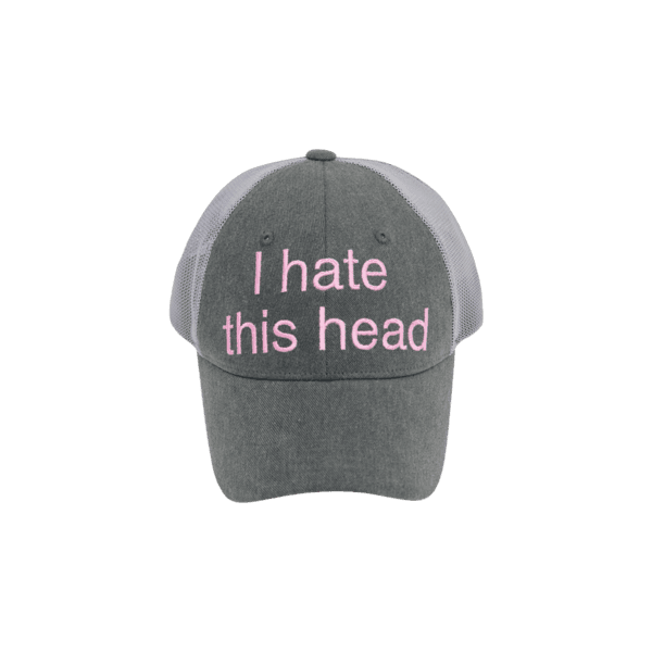 I HATE THIS HEAD BALL CAP (GRAY) pre-order