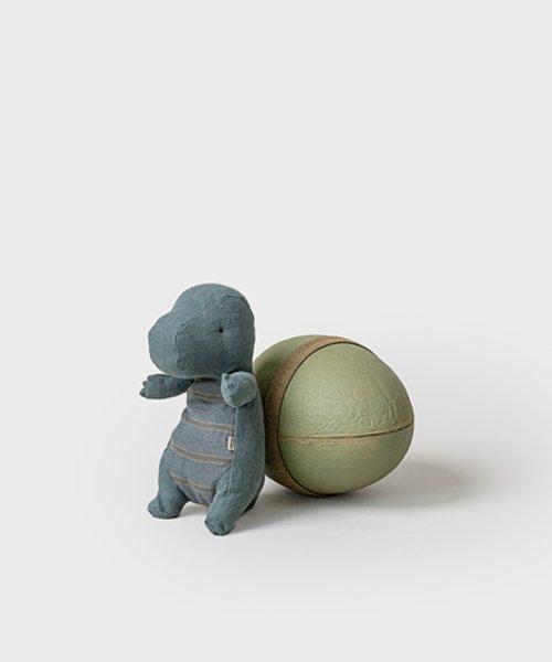 공룡애착인형 Gantosaurus In Egg Small Dark Petrol