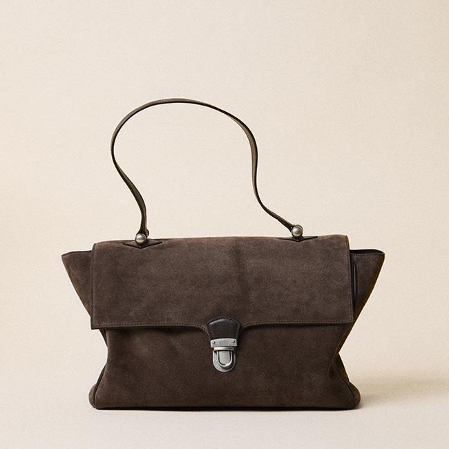 BRIEF BAG_ESPRESSO SUEDE