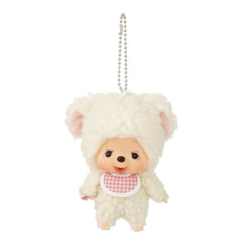 Monchhichi Friends Chamu Big Head SS Mascot Keychain