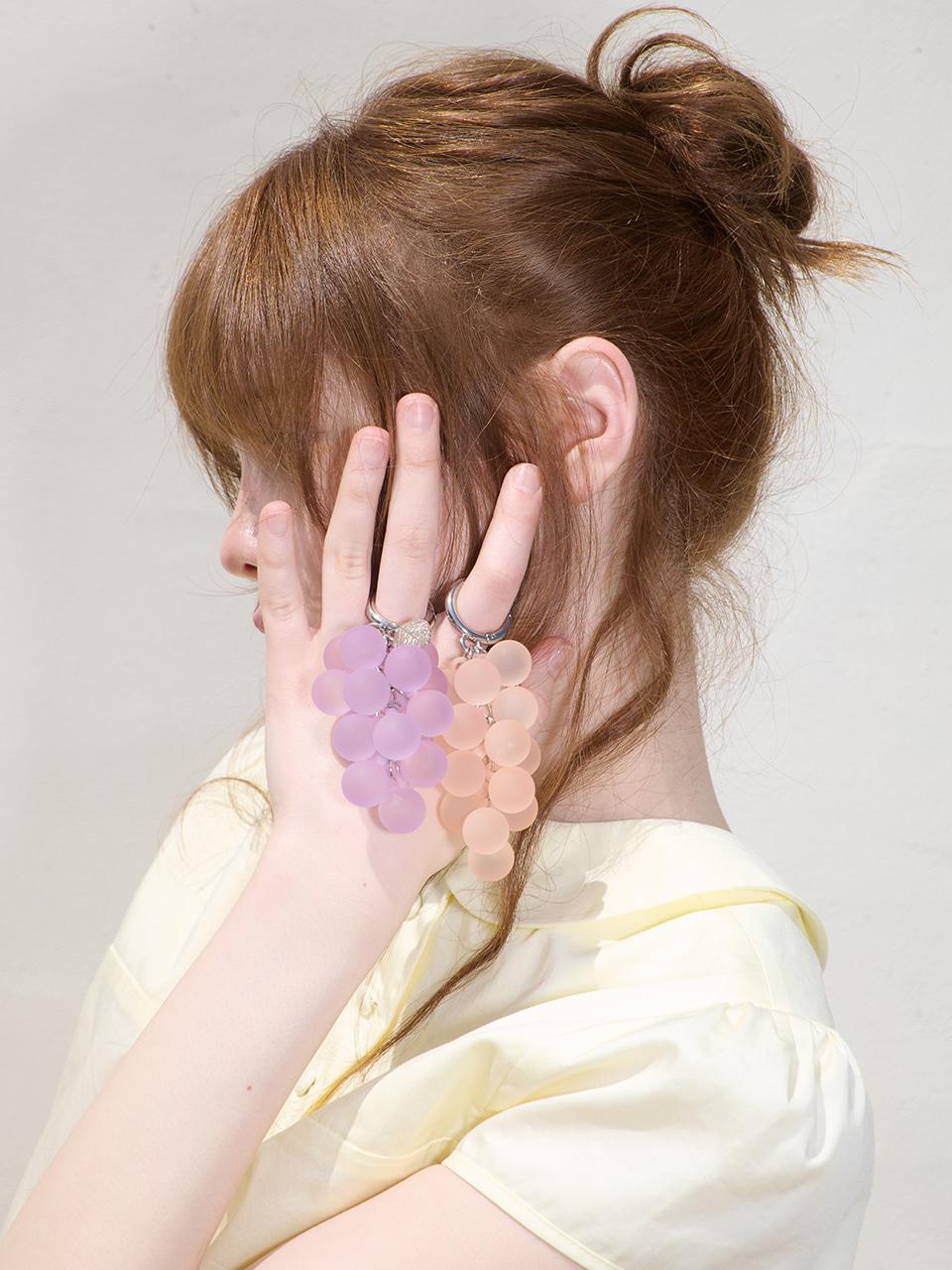 포도 비즈 키링 2컬러Grape Beads Charm Key Ring_2colors
