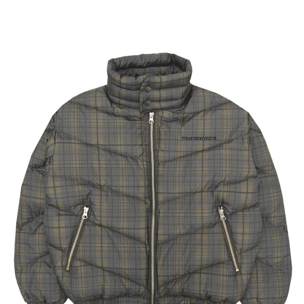 CHECK DUCK DOWN JACKET (KHAKI)