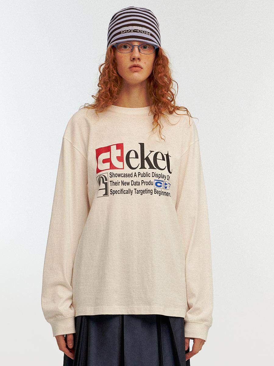 Plan L/S Tee White