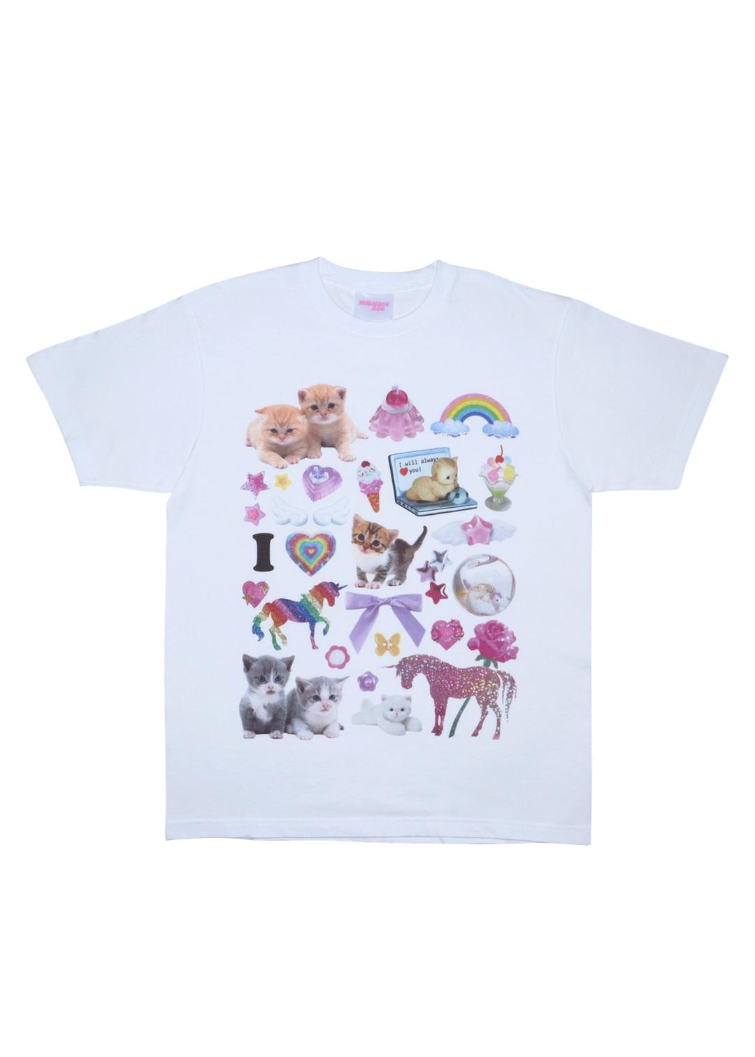 허자보이에이씨씨 PET T-SHIRTS S4 CAT (WHITE)