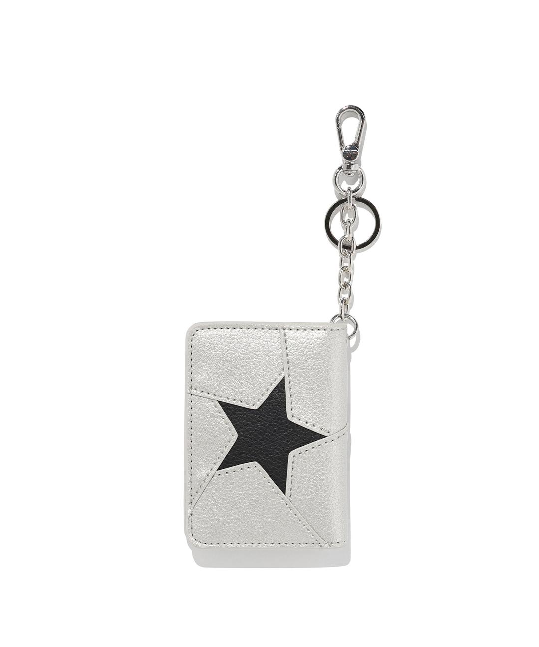one star card wallet_silver