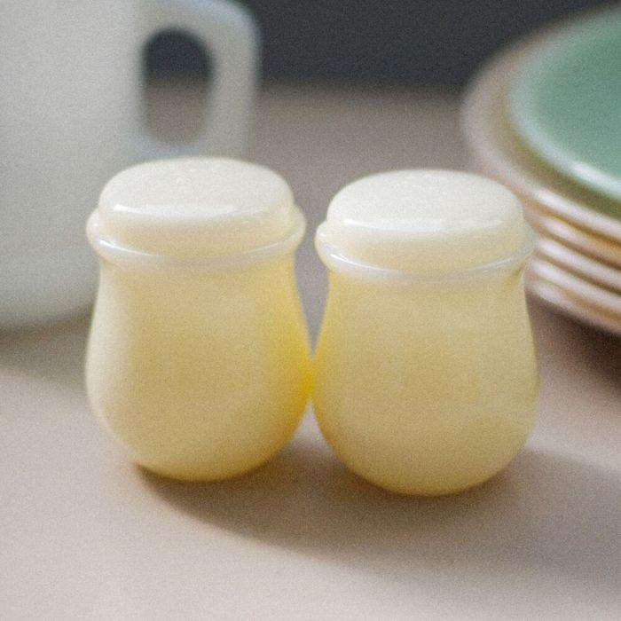 [29CM 단독]베이직 밀크글라스 세트 소금후추통 크림