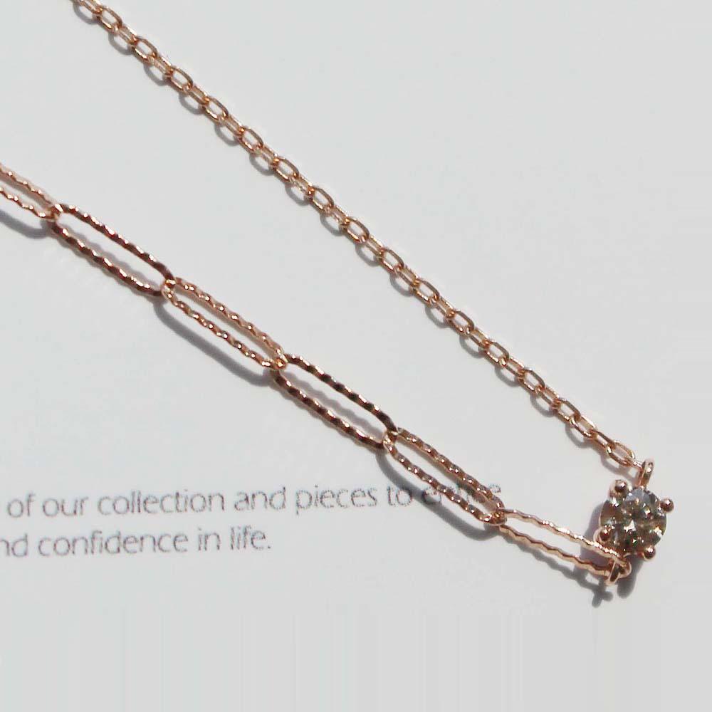 18K 14K 하프 1부 다이아몬드 체인 팔찌