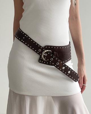 cross stud belt (3color)