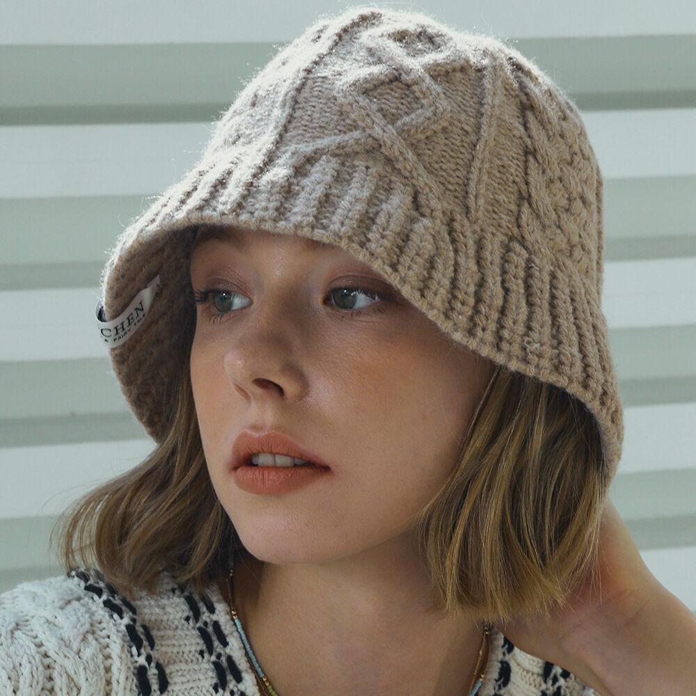 Cable Knit hat (4color)