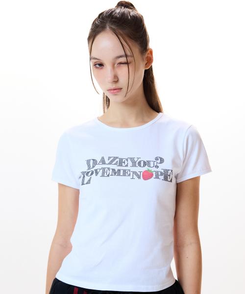 러브이즈트루(LUVISTRUE)  IM STRAWBERRY LETTERING TEE(WHITE) - 사이즈 & 후기 | 무신사