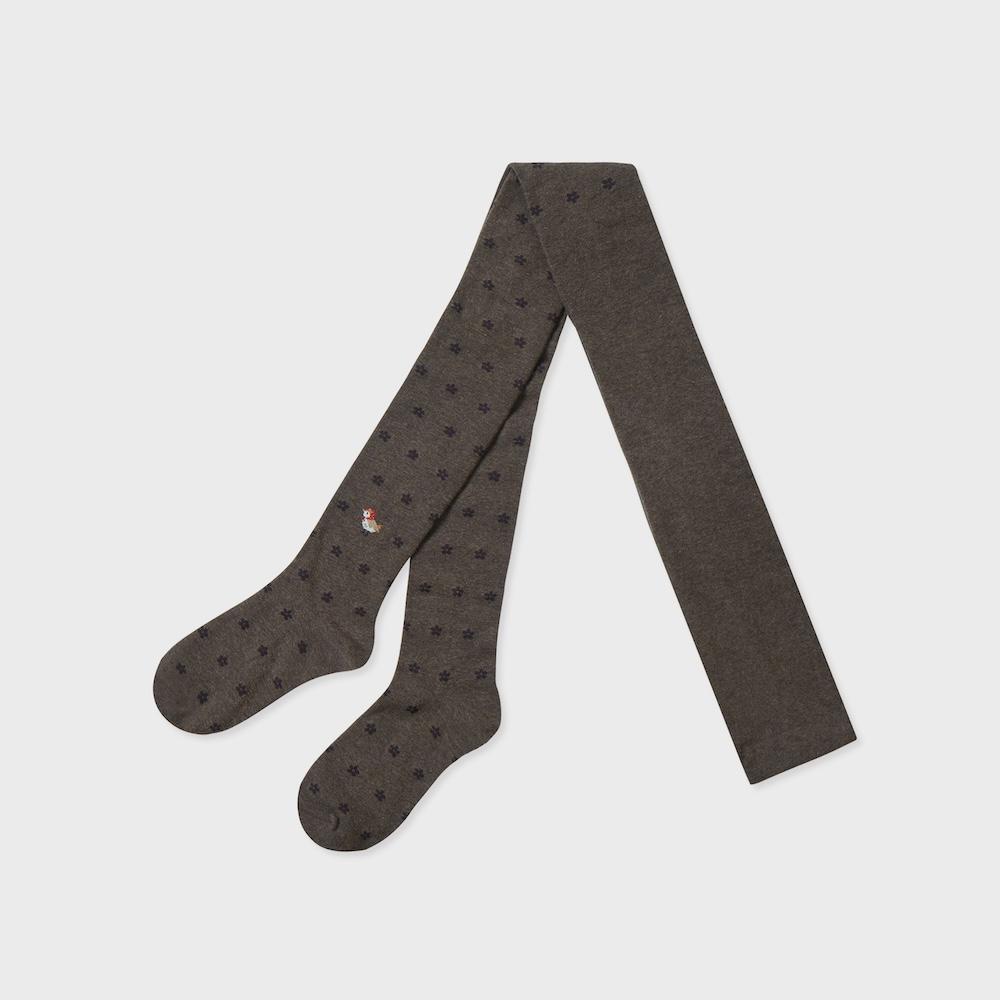 cotton tights red scarf sparrow