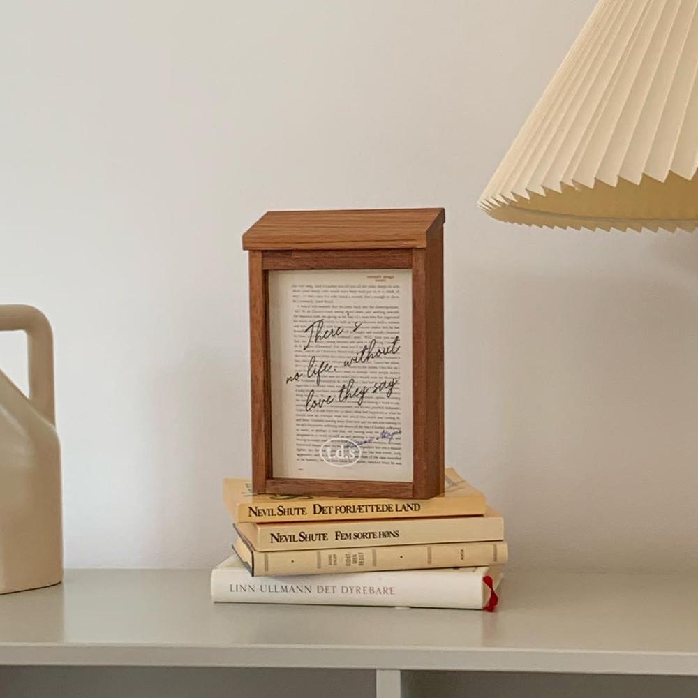 티디에스 레터박스 빈티지 우드 벽걸이 벽장식 우편함 원목 인테리어소품