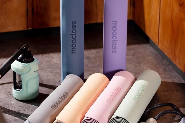 와이드 논슬립 TPE 요가매트 8mm (가방+스트랩포함)