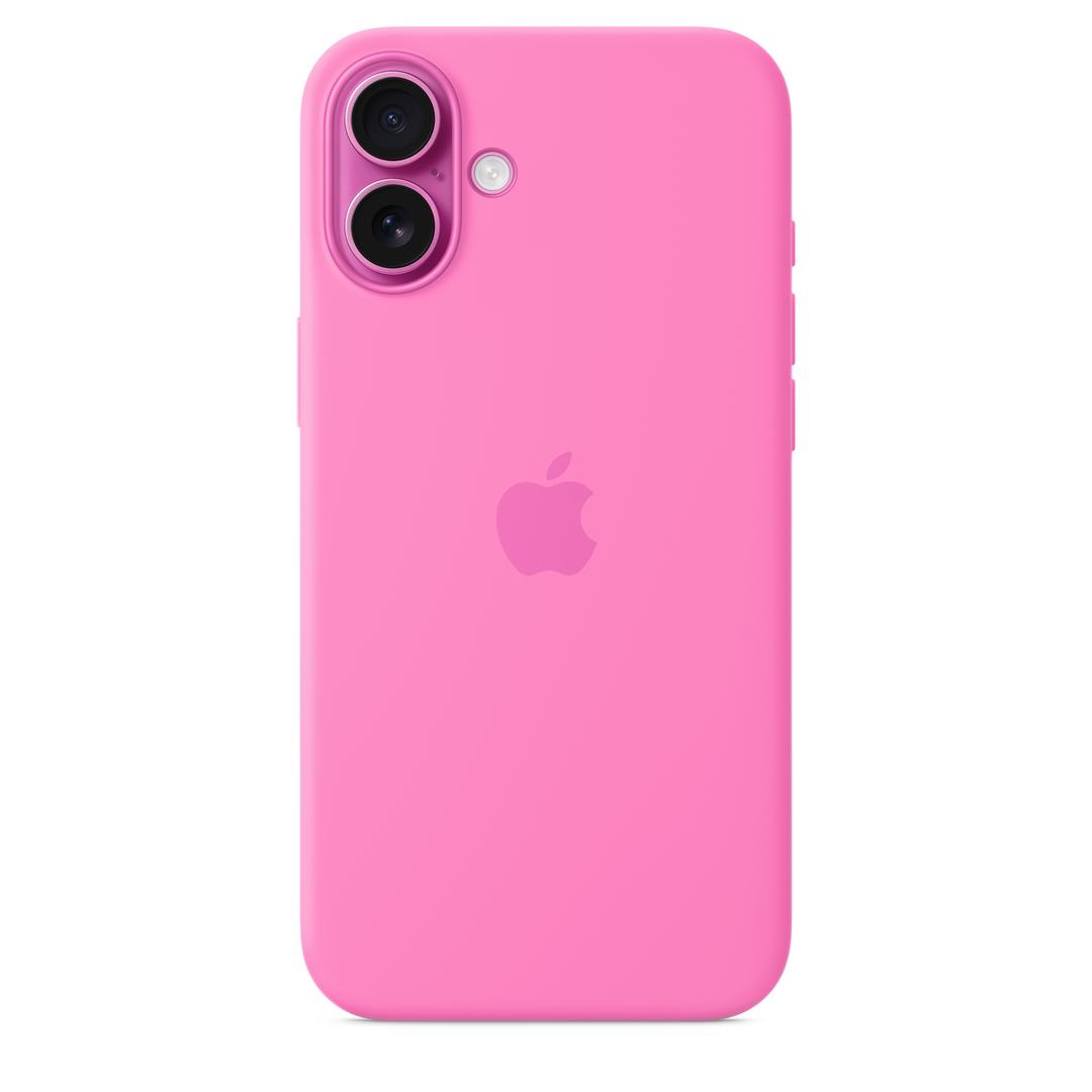 MagSafe형 iPhone 16 Plus 실리콘 케이스 – 피오니