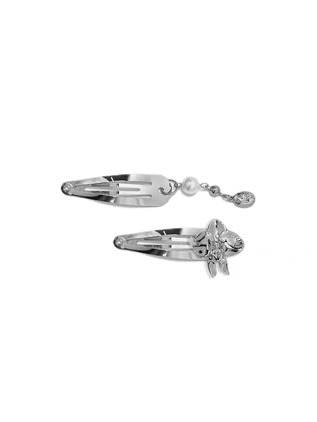 Orchid HairPin+Pearl Hairpin