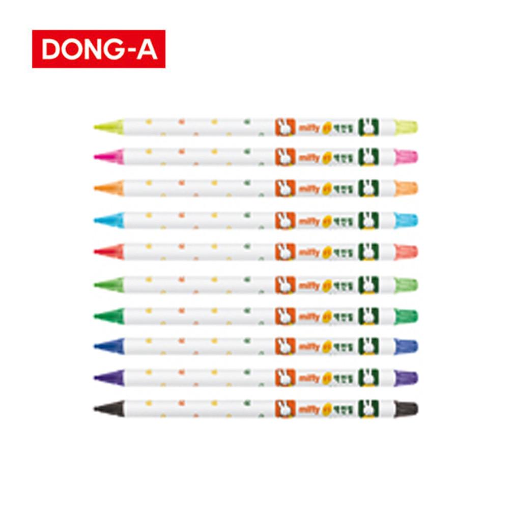 동아 미피 슬림색연필 낱개 / 2mm / 가는 심 / 돌려쓰는 색연필 / 캐릭터 색연필
