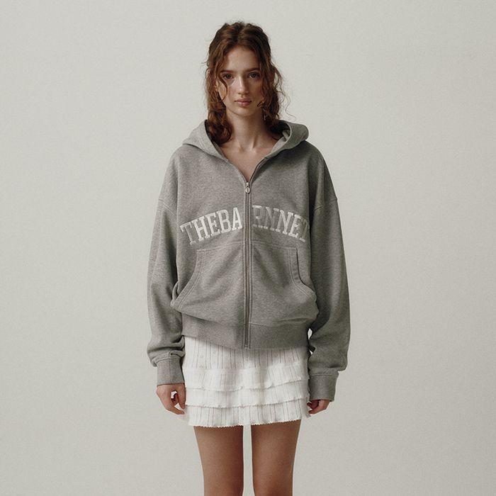 Campie Sweat Zip-Up Hoodie Jacket_Grey