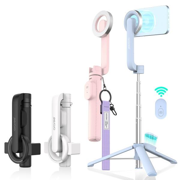 아라리 맥세이프 블루투스 셀카봉  삼각대 리모컨 맥피포드