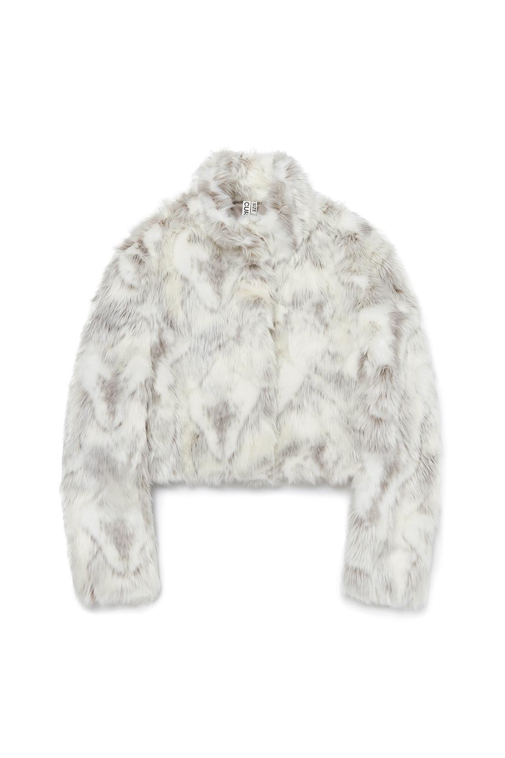 CROP FUR JACKET [WHITE]