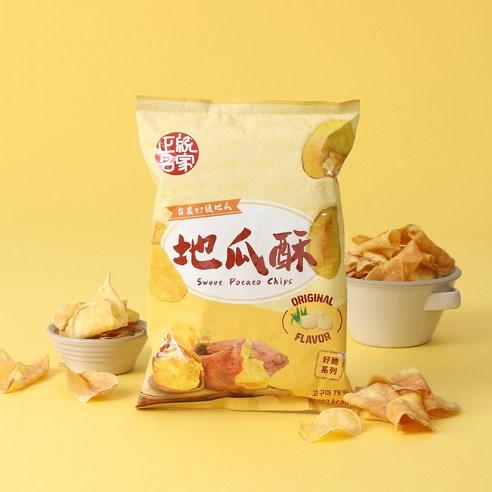 대만 크리스피 고구마칩 오리지널, 50g, 4개