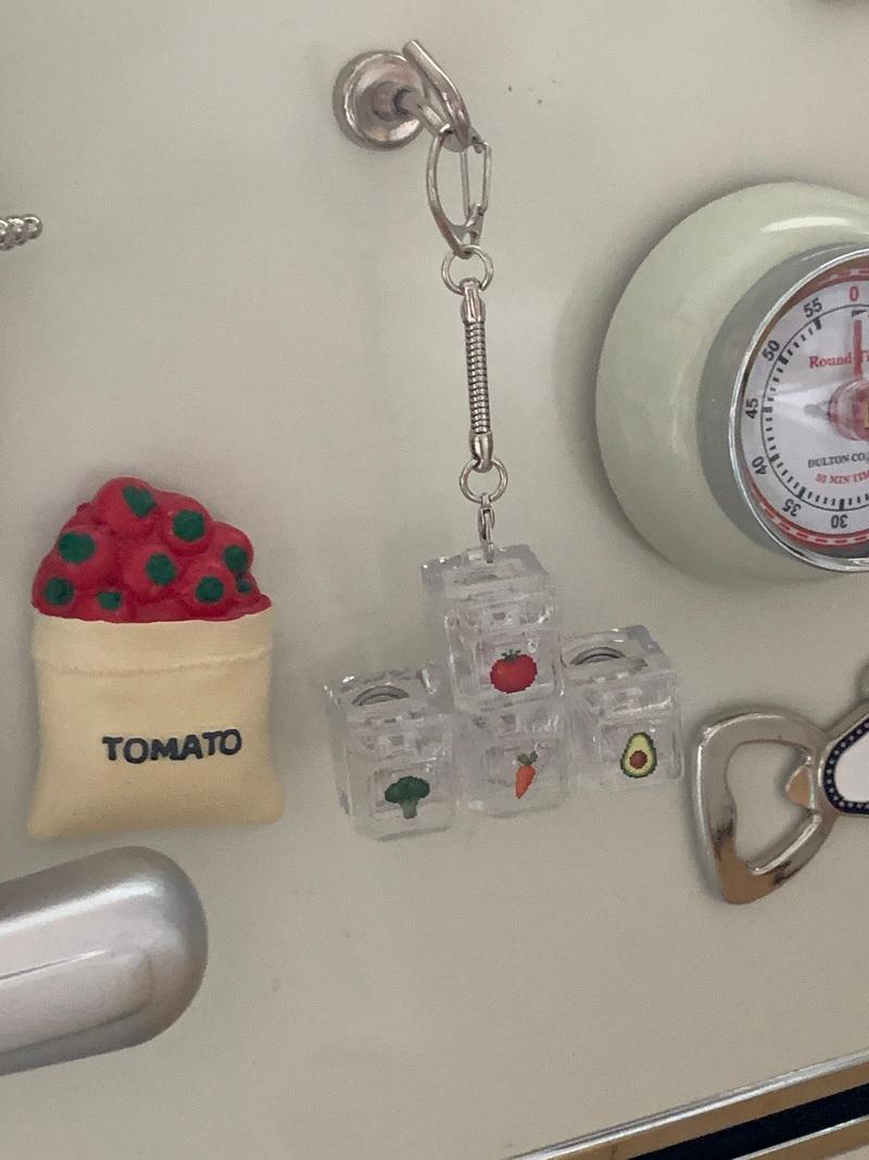 마머데이ㅣ미니채소 픽셀아트 키캡 키링