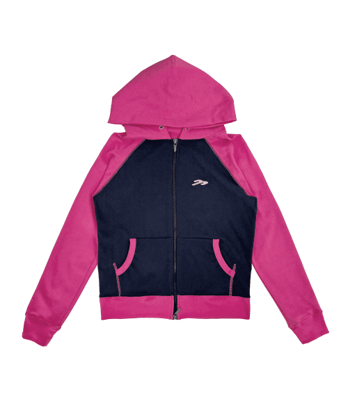 링거 후드집업 (네이비/핑크)