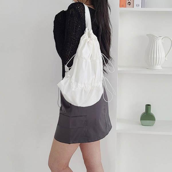 올라 나일론 스트링 백팩 / 가벼운 소프트 캐쥬얼 백팩 2color