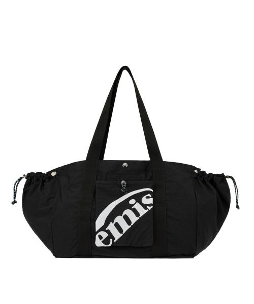 PACKABLE NYLON TOTE BAG-BLACK