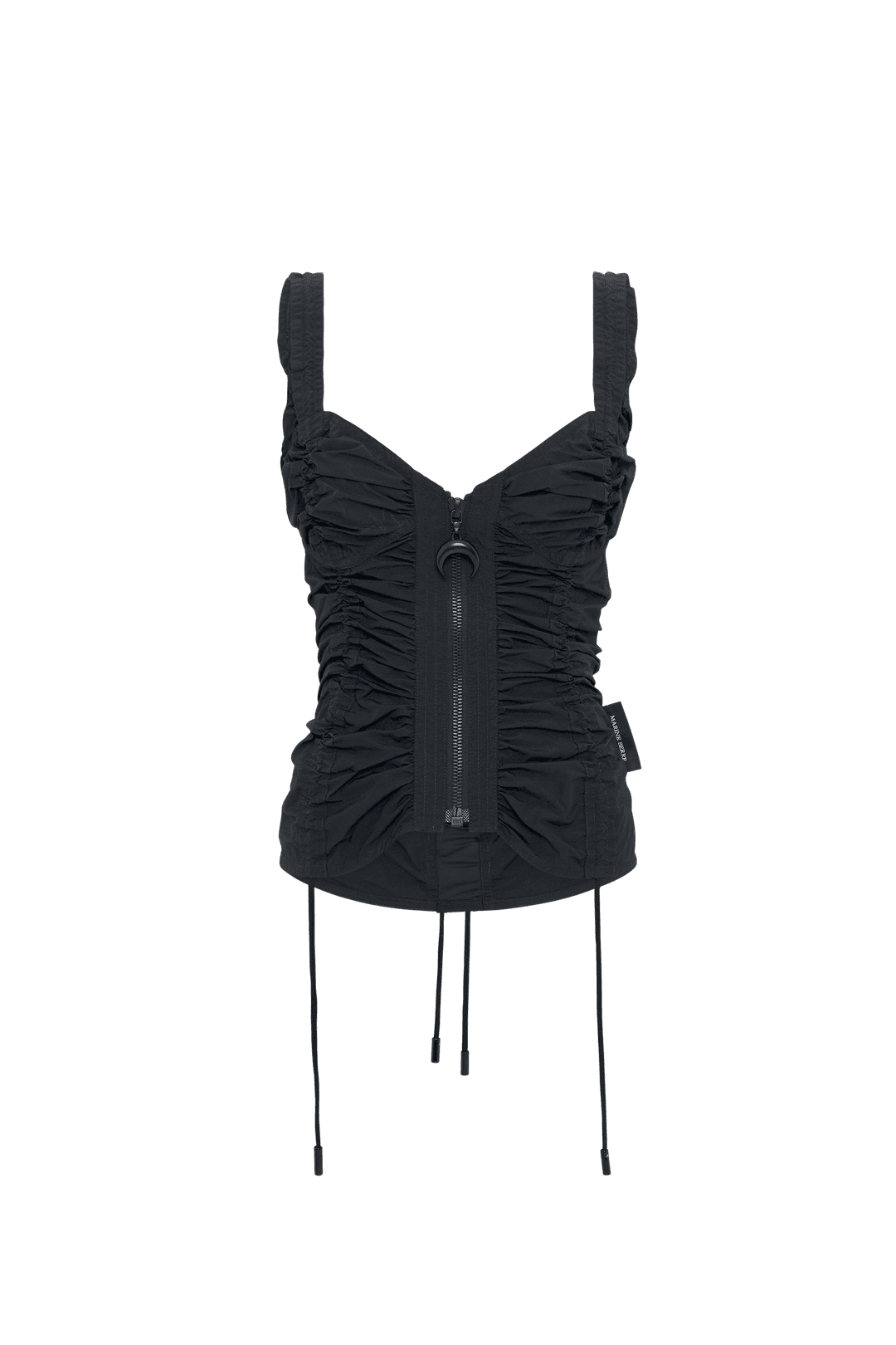 Recycled Nylon Mix Strap Top • Marine Serre