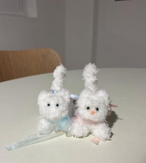 (색작업 추가)발레코어 키티🩰 고양이 인형 키링🎀