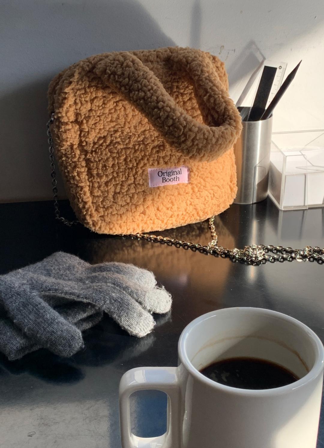 [오리지널부스] teddy bag brown