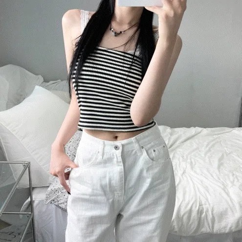 stripe tube top