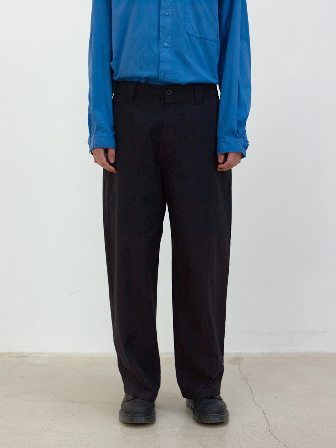 Men Wide Fit Chino Pants - Black