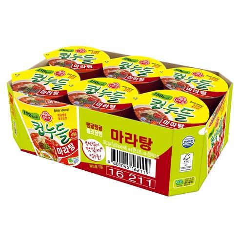 오뚜기 컵누들 마라탕 44.7g, 6개 - 컵라면 | 쿠팡