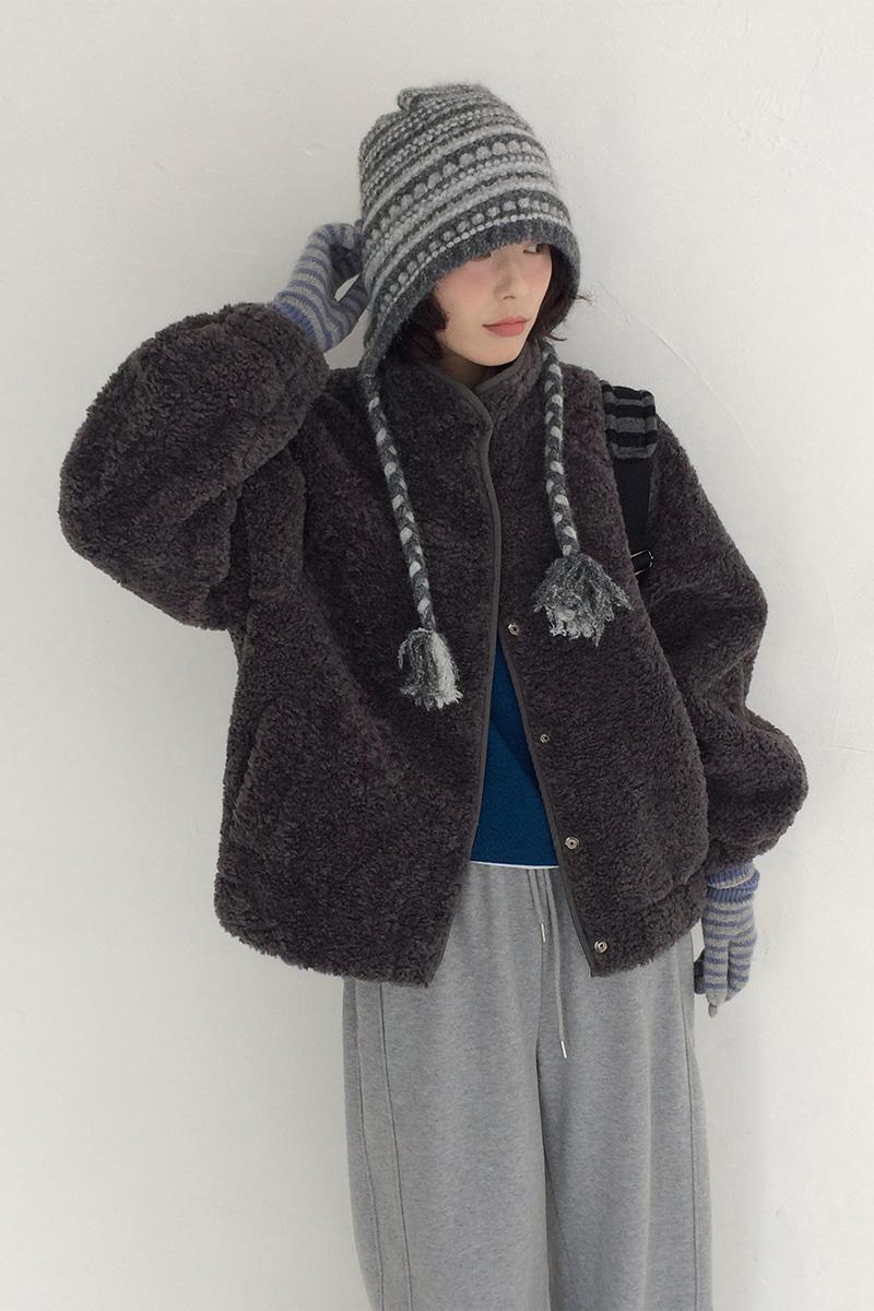 미리내로 미라벨 폭닥 뽀글이 양털 점퍼