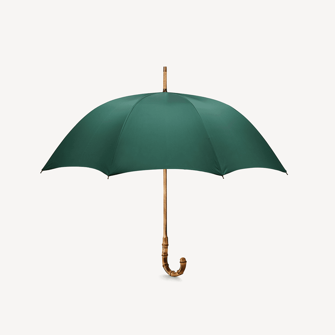Singin' in the Rain Whangee Umbrella for Men - Jaguar Green - 25