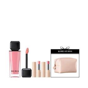 (헤라)(기획)NEW 센슈얼 글로스 +핑크 레더 파우치 + 누드밤 미니 2종