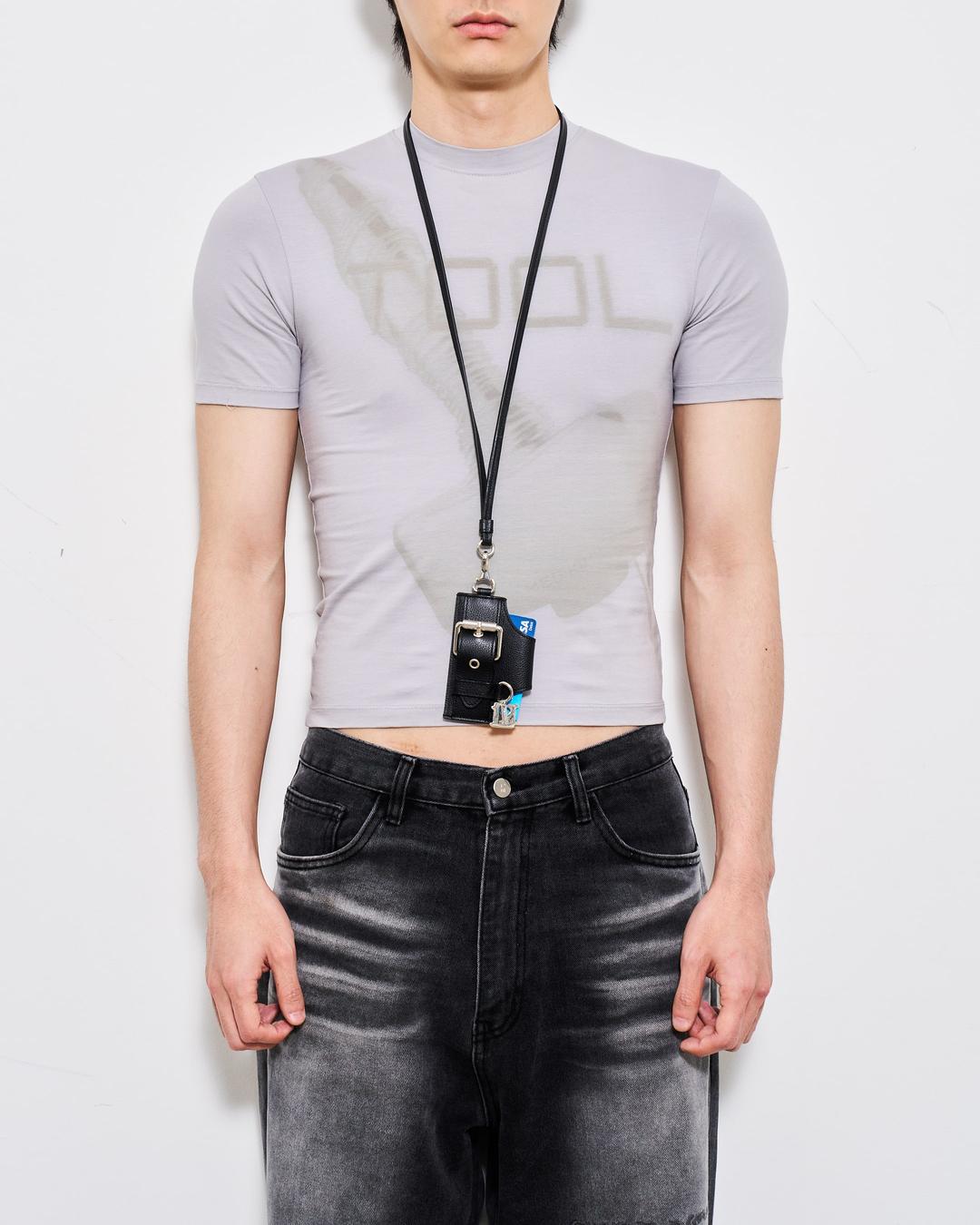 BELTED BRIEF CARD HOLDER (BLACK)