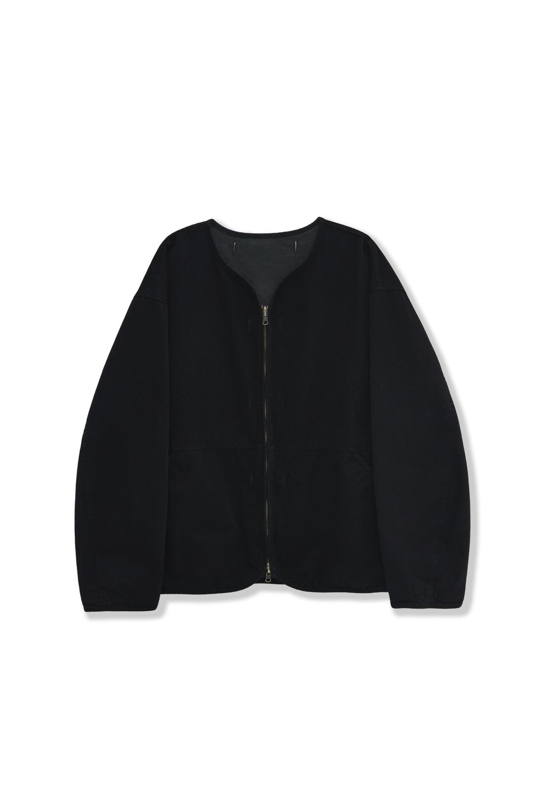 [25'SS] reversible liner jacket_black/charcoal