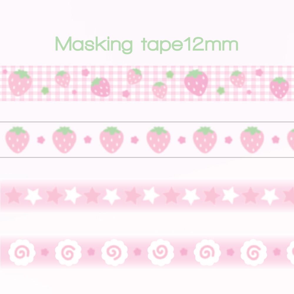 [러브크레센트] 핑크 마스킹 테이프 (4종)