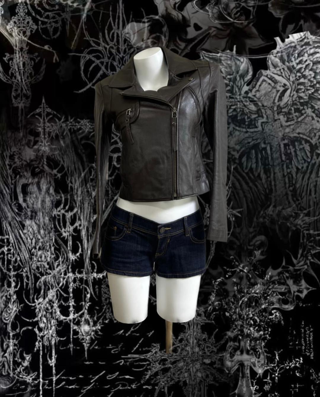 딥 브라운 빈티지 레더 재킷 | 후루츠패밀리