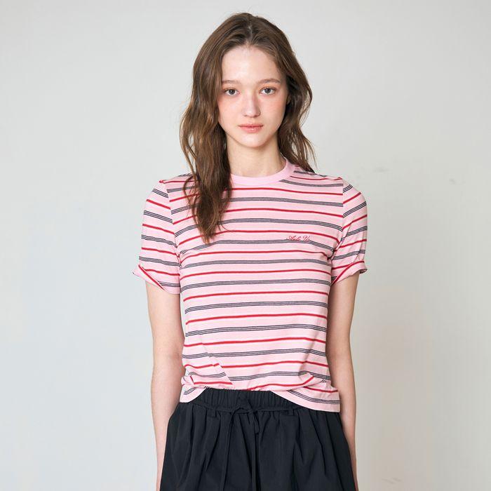 로더 스트라이프 티셔츠 [2color]