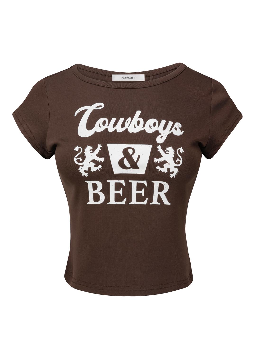 Cowboys & Beer Tee (Brown)