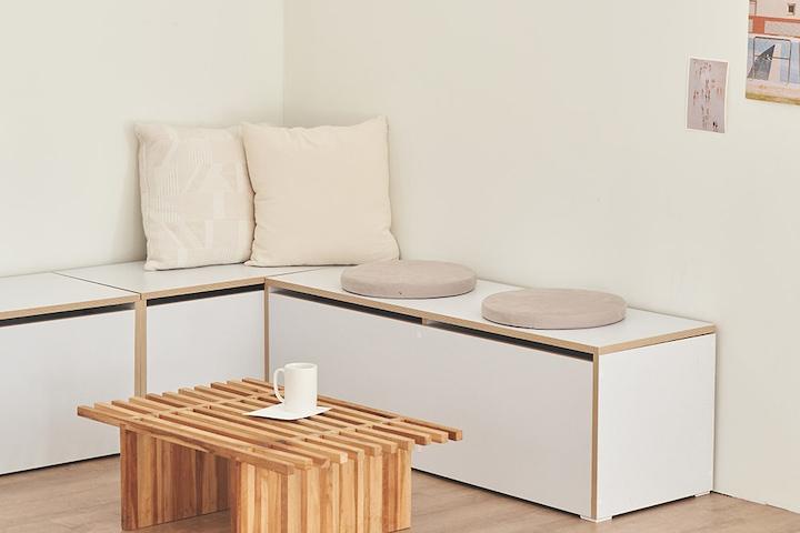 다미 다용도 수납벤치 수납장 800/1200 size 2colors