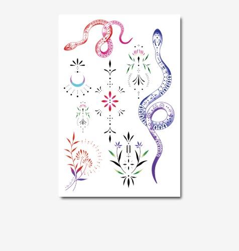 타투이스트 지우(ta2ist_jiwoo) - 2 (TATTOOBASE 건식 타투스티커 )