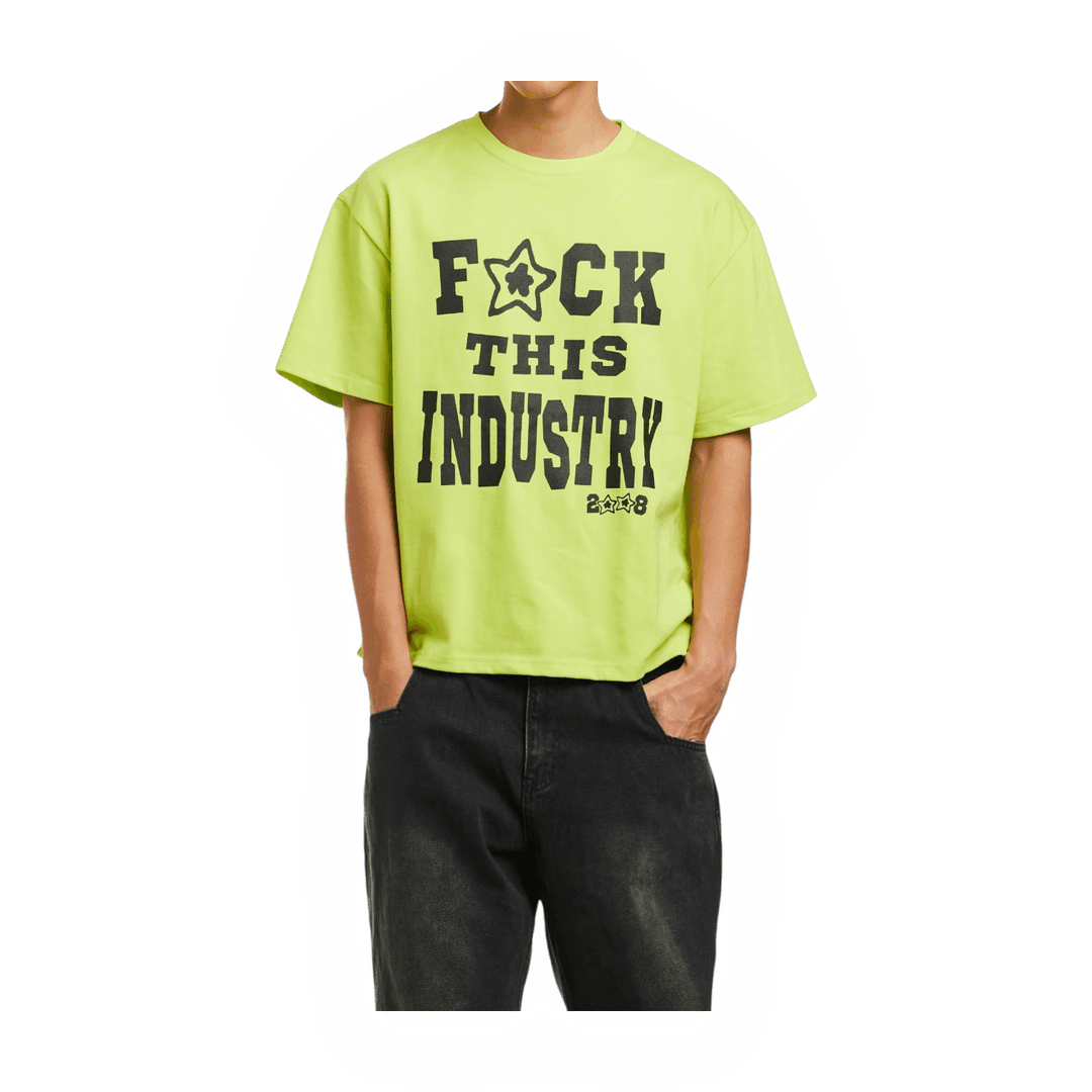FUCK THIS INDUSTRY SHIRT NEON GREEN