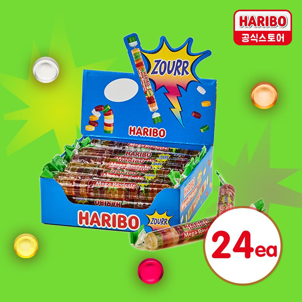 [하리보] 메가룰렛 사우어 45g X 24개