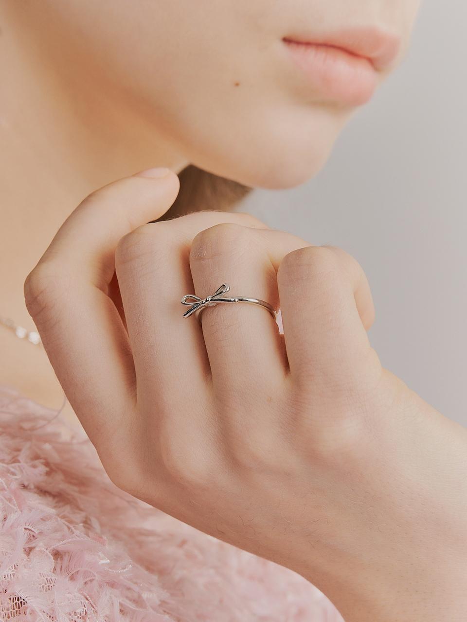 [우아 나나, 예원 착용] cutie ribbon ring