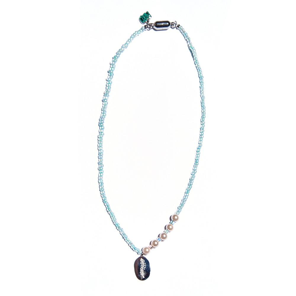 BIRTH FLOWER BEADS PEARL NECKLACE #69
